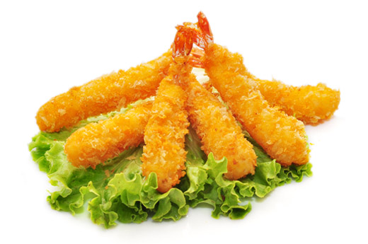 D4.Tempura  crevettes pannées 6 pièce