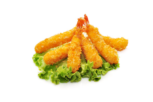 E8.Tempura  crevettes pannées 6 pièce