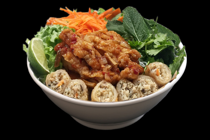 B155.Bobun poulet citronnelle+nems